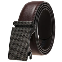 HKM-038035 Personalized Leather Cowhide Belt for Men with Adjustable Buckle