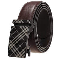 HKM-038035 Personalized Leather Cowhide Belt for Men with Adjustable Buckle