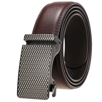 HKM-038035 Personalized Leather Cowhide Belt for Men with Adjustable Buckle
