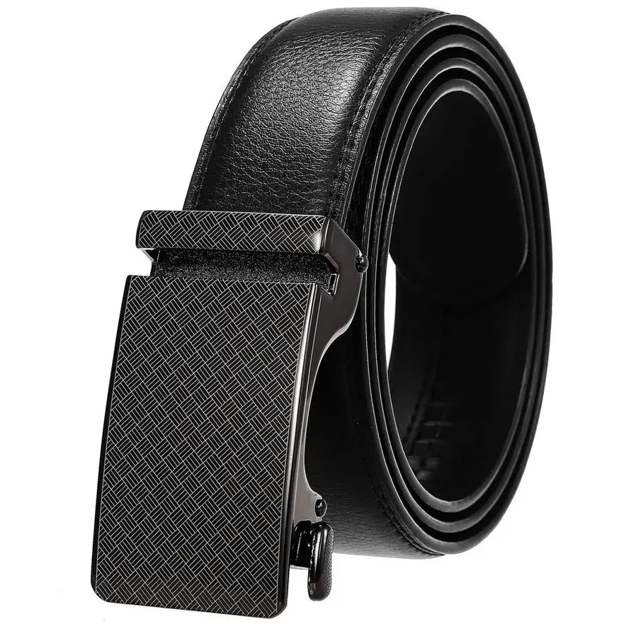 HKM-038035 Personalized Leather Cowhide Belt for Men with Adjustable Buckle
