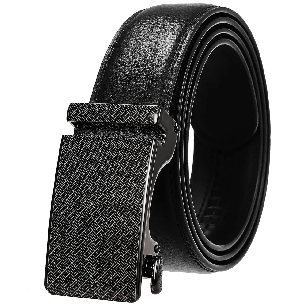 HKM-038035 Personalized Leather Cowhide Belt for Men with Adjustable Buckle