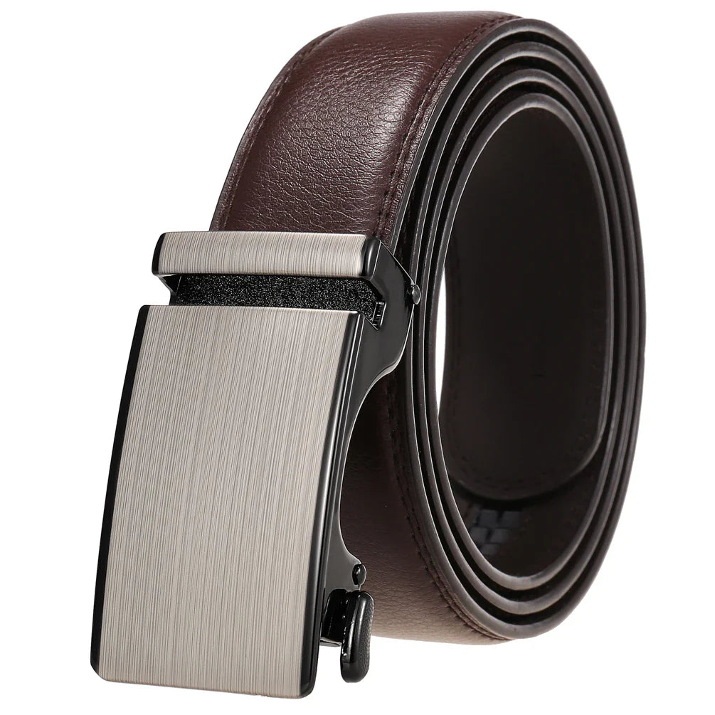 HKM-038035 Personalized Leather Cowhide Belt for Men with Adjustable Buckle