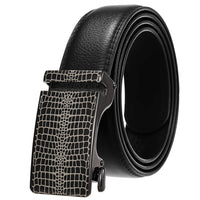 HKM-038035 Personalized Leather Cowhide Belt for Men with Adjustable Buckle