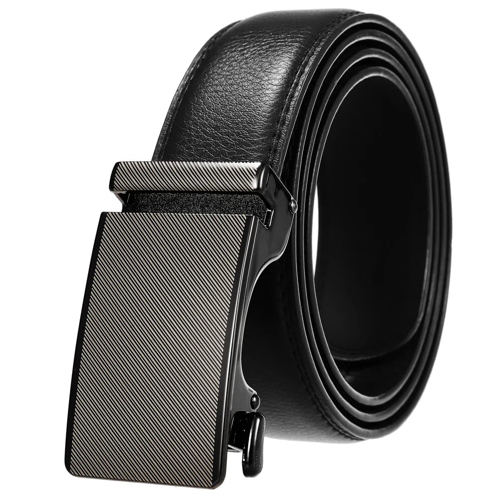 HKM-038035 Personalized Leather Cowhide Belt for Men with Adjustable Buckle