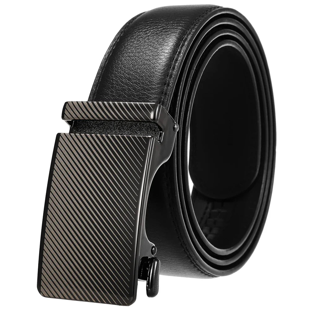 HKM-038035 Personalized Leather Cowhide Belt for Men with Adjustable Buckle