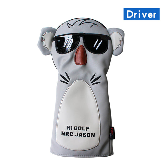 HKM-569555 Cute Koala Cartoon Golf Club Head Cover for Stylish Protection
