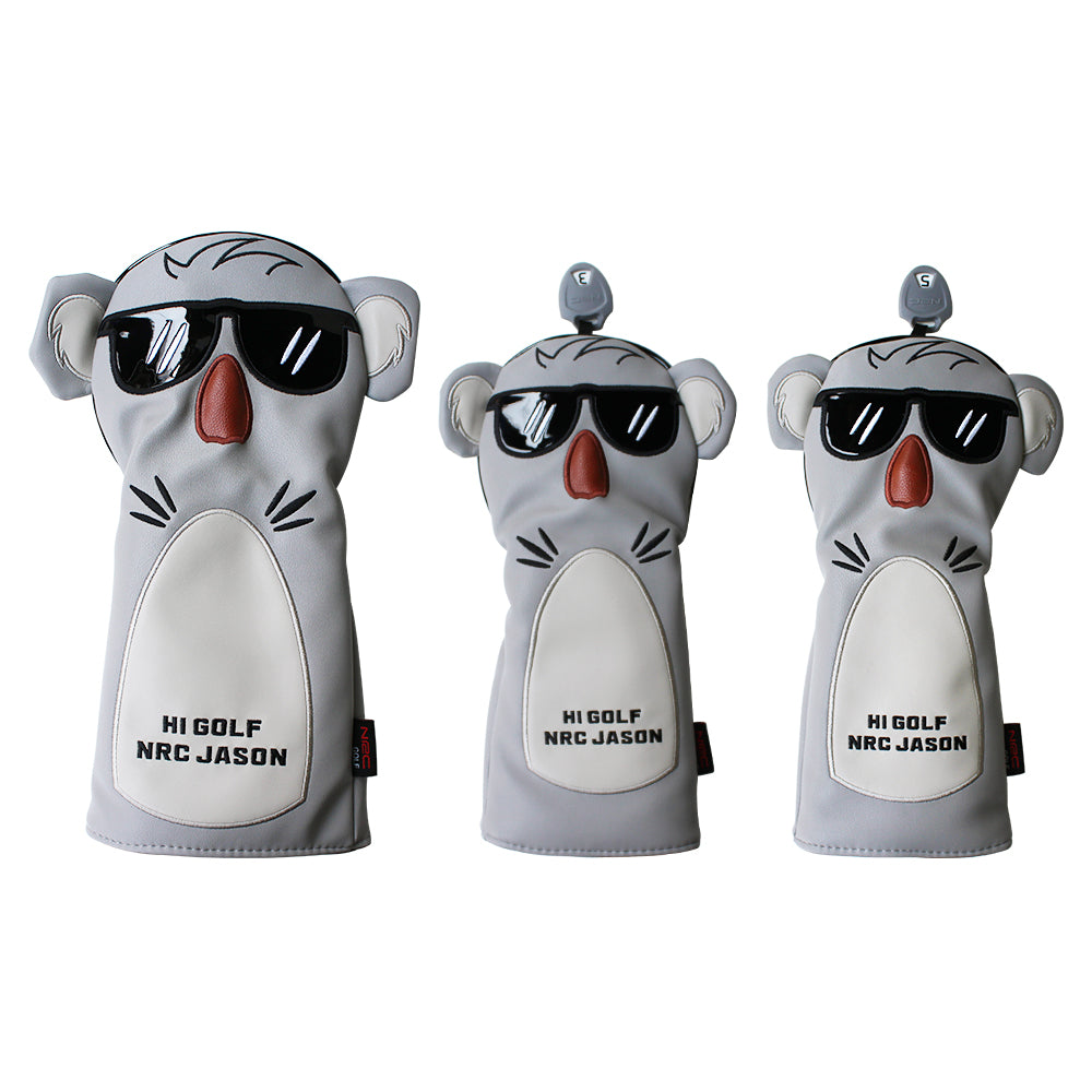 HKM-569555 Cute Koala Cartoon Golf Club Head Cover for Stylish Protection