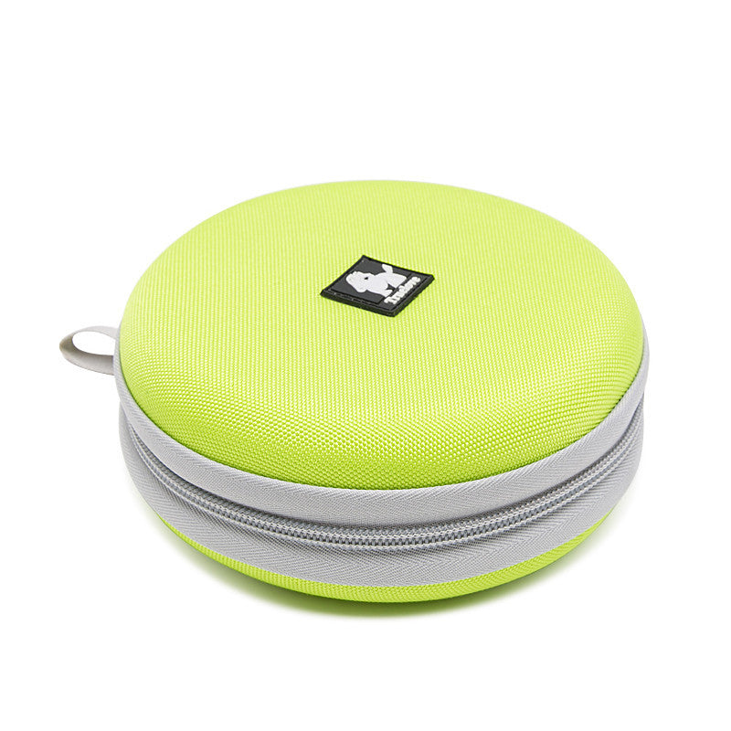 HKM-309523 Collapsible Travel Dog Food & Water Bowls with Interactive Frisbee Function