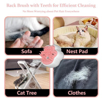 HKM-624595 4-in-1 Steam Cat Brush for Effective Fur Removal, Gentle Massage & Easy Cleaning
