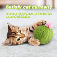 HKM-658643 Interactive Cat Scratcher Ball with Natural Sisal for Indoor Play and Exercise