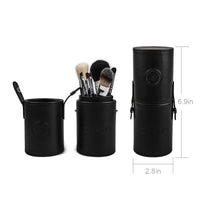 HKM-737875 7-Piece Makeup Brush Set with Wood Handles and Synthetic Hair for All Skin Types