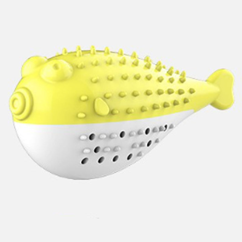 HKM-606483 Silicone Cat Chew Toy with Fish Design - Interactive Teaser and Toothbrush for Play and Dental Health