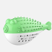 HKM-606483 Silicone Cat Chew Toy with Fish Design - Interactive Teaser and Toothbrush for Play and Dental Health