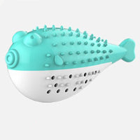 HKM-606483 Silicone Cat Chew Toy with Fish Design - Interactive Teaser and Toothbrush for Play and Dental Health