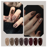 HKM-975571 8-Piece Gel Nail Polish Set for Creative Nail Art Applications