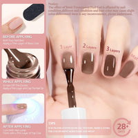 HKM-975571 8-Piece Gel Nail Polish Set for Creative Nail Art Applications