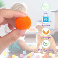 HKM-624723 Interactive Cat Toy Launcher with 20 Plush Balls for Engaging Indoor Play