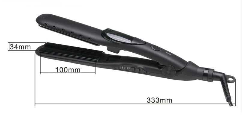 HKM-418451 Tourmaline Ceramic Steam Hair Straightener with Dual-Use Atomizing Feature for Wet and Dry Hair