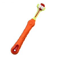 HKM-572563 Three-Sided Pet Toothbrush for Effective Tartar and Bad Breath Control