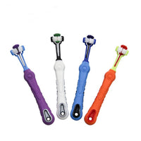 HKM-572563 Three-Sided Pet Toothbrush for Effective Tartar and Bad Breath Control