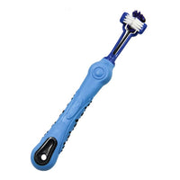 HKM-572563 Three-Sided Pet Toothbrush for Effective Tartar and Bad Breath Control