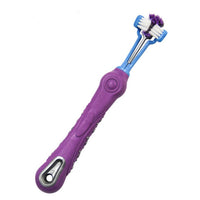 HKM-572563 Three-Sided Pet Toothbrush for Effective Tartar and Bad Breath Control