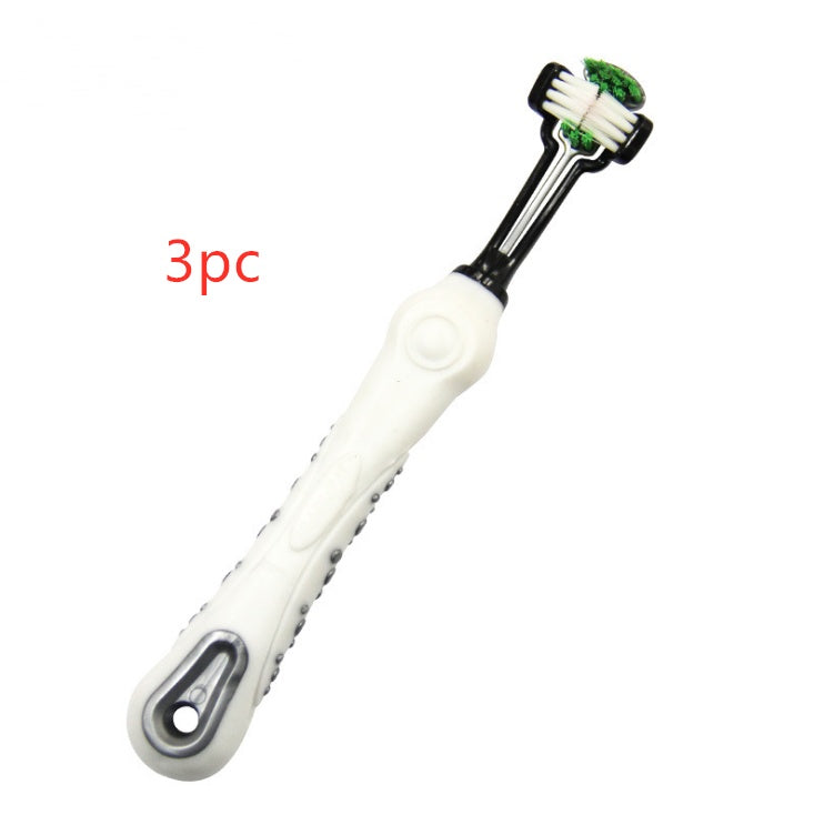HKM-572563 Three-Sided Pet Toothbrush for Effective Tartar and Bad Breath Control