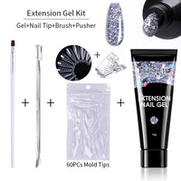 HKM-039955 Nail Extension Gel Kit - 15ml with UV/LED Curing for Durable Nails