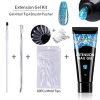 HKM-039955 Nail Extension Gel Kit - 15ml with UV/LED Curing for Durable Nails