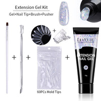 HKM-039955 Nail Extension Gel Kit - 15ml with UV/LED Curing for Durable Nails