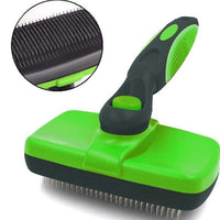 HKM-899091 Self-Cleaning Slicker Brush for Dogs and Cats - Stainless Steel and Heat-Resistant Design