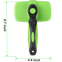 HKM-899091 Self-Cleaning Slicker Brush for Dogs and Cats - Stainless Steel and Heat-Resistant Design