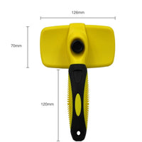 HKM-899091 Self-Cleaning Slicker Brush for Dogs and Cats - Stainless Steel and Heat-Resistant Design