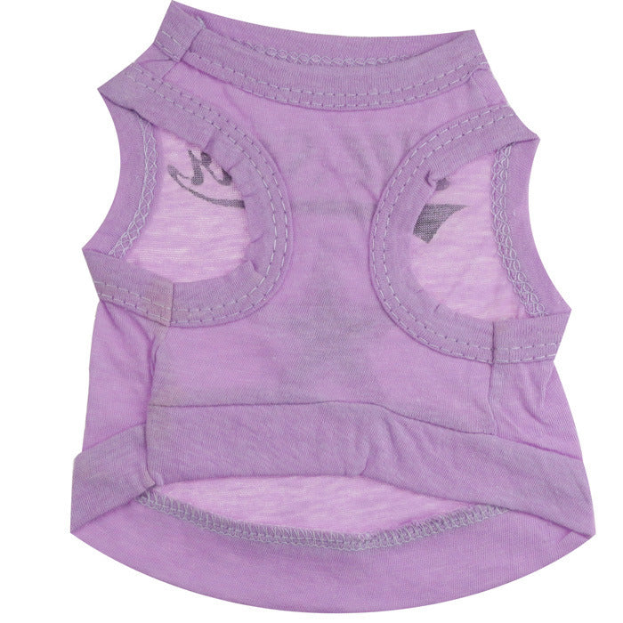 HKM-236819 Cotton Jersey Five-Star Printed Pet Vest for All Breeds