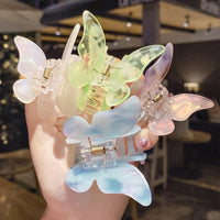 HKM-913427 Colorful Butterfly Hair Clip for Women - Fashion Bowknot Design in Various Shades