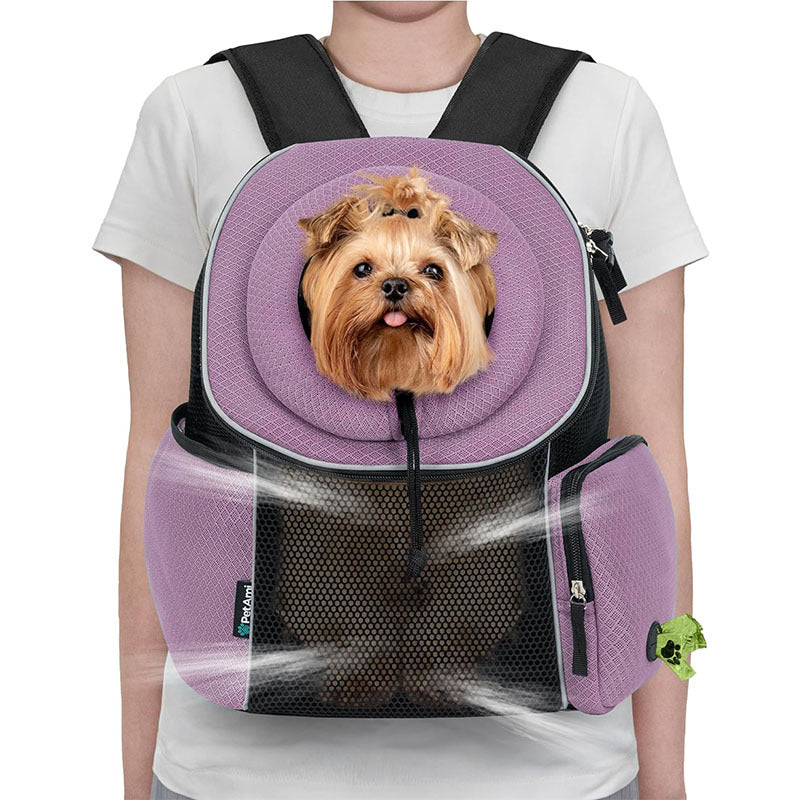 HKM-693203 Portable Breathable Dog Backpack Carrier for Travel and Outdoor Activities