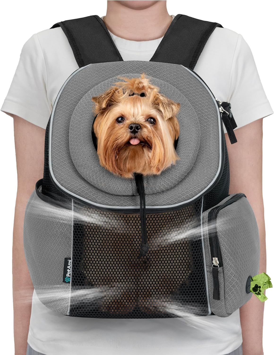 HKM-693203 Portable Breathable Dog Backpack Carrier for Travel and Outdoor Activities
