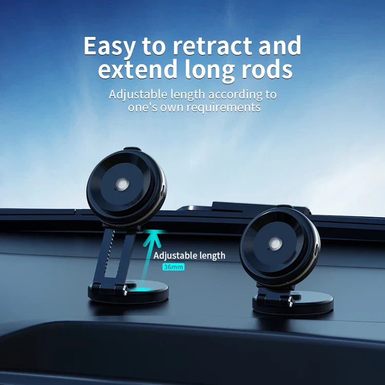 KTX-687827 360 Degree Rotating Wireless Car Phone Holder with 10W Fast Charging and Vacuum Suction Mount