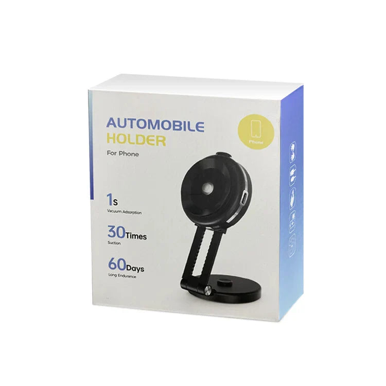 KTX-687827 360 Degree Rotating Wireless Car Phone Holder with 10W Fast Charging and Vacuum Suction Mount