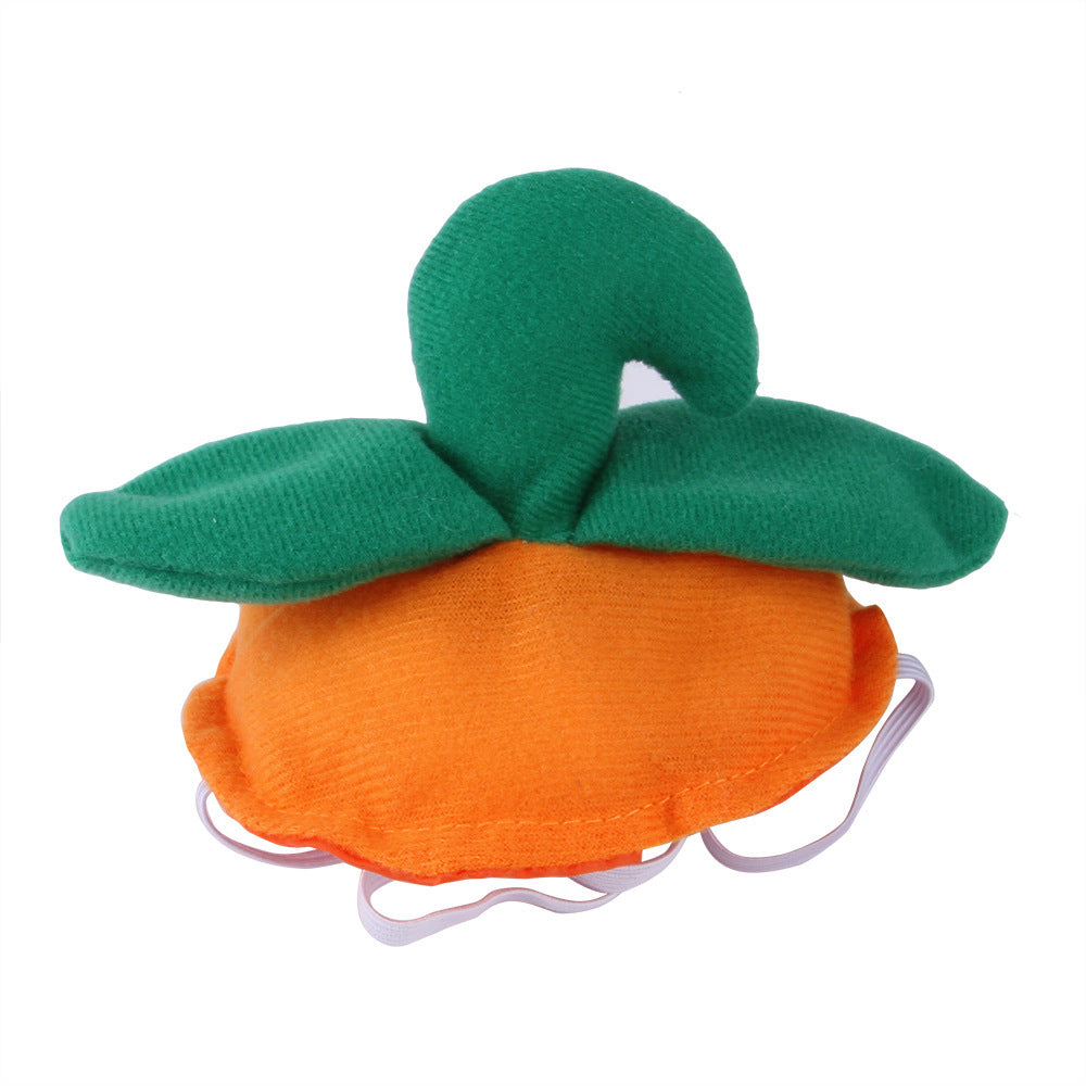 HKM-589011 Pet Green Leaf Pumpkin Hat for Pets ¨C Decorative Cloth Headgear
