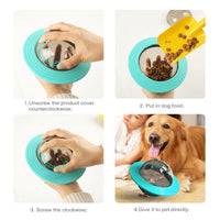 HKM-980883 Interactive Food Dispensing Treat Ball for Dogs - IQ Training Toy for Small to Large Breeds
