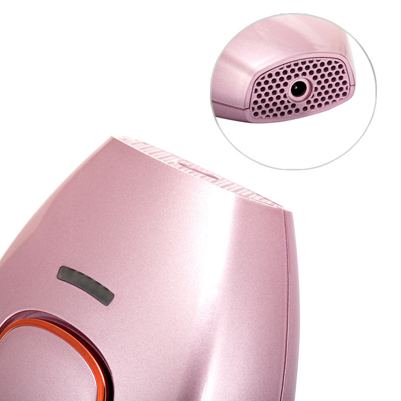 HKM-052883 Whole Body Laser Hair Removal Device with Photon Rejuvenation Technology - White and Pink