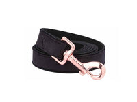 HKM-639059 Christmas Black Soft Collar and Leash Set with Unique Bow Tie for Dogs and Cats