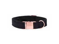 HKM-639059 Christmas Black Soft Collar and Leash Set with Unique Bow Tie for Dogs and Cats