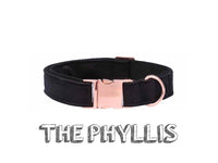 HKM-639059 Christmas Black Soft Collar and Leash Set with Unique Bow Tie for Dogs and Cats