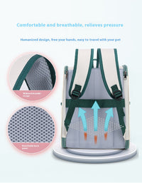 HKM-200531 Outdoor Portable Canvas Pet Carrier Backpack for Cats and Dogs