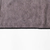 HKM-448083 Microfiber Pet Bath Towel - Absorbent Gray Square Towel, 50x100cm