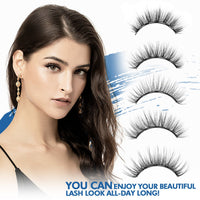 HKM-960659 Magnetic False Eyelash Set with Eyeliner and Applicator - 5 Pairs in Various Styles