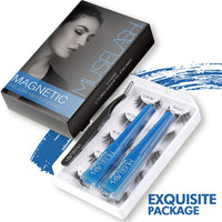HKM-960659 Magnetic False Eyelash Set with Eyeliner and Applicator - 5 Pairs in Various Styles