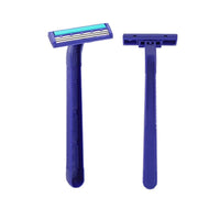 HKM-051731 Blue Stainless Steel Three-layer Disposable Razor for Men